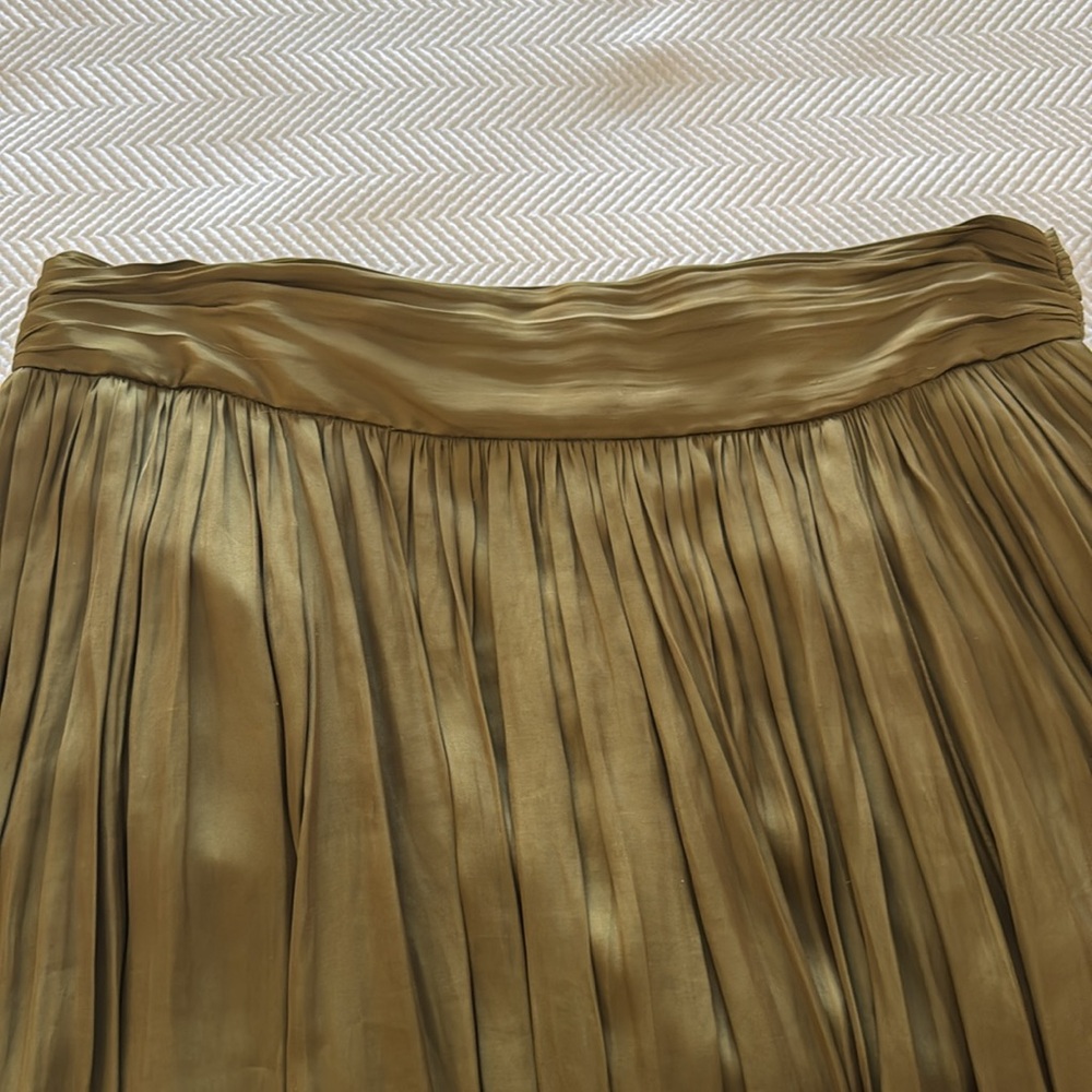 J. Crew Point Sur Olive Green Maxi Skirt - Picture 5 of 5